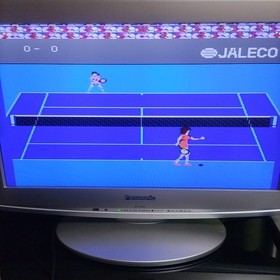 Moero!! Pro Tennis Famicom Cartridge Tested Used Japanese ver Jaleco Sports
