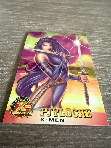 Psylocke [Gold Signature] #10 Marvel 1995 Ultra X-Men All Chromium card