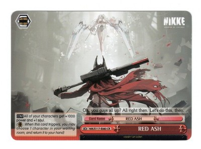 RED ASH Climax Rare GODDESS OF VICTORY: NIKKE NIK/S117-E083 CR NM