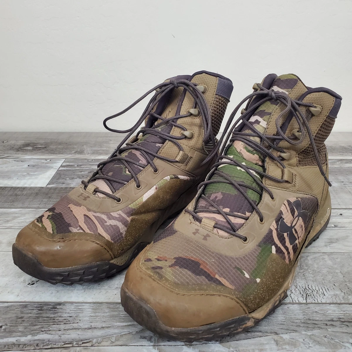 Under Armour Micro G Valsetz Reaper Boots Mens 8.5 Dark Brown Camo Tactical New Under Armour UA Micro G Valsetz Reaper Waterproof Tactical  main image 3