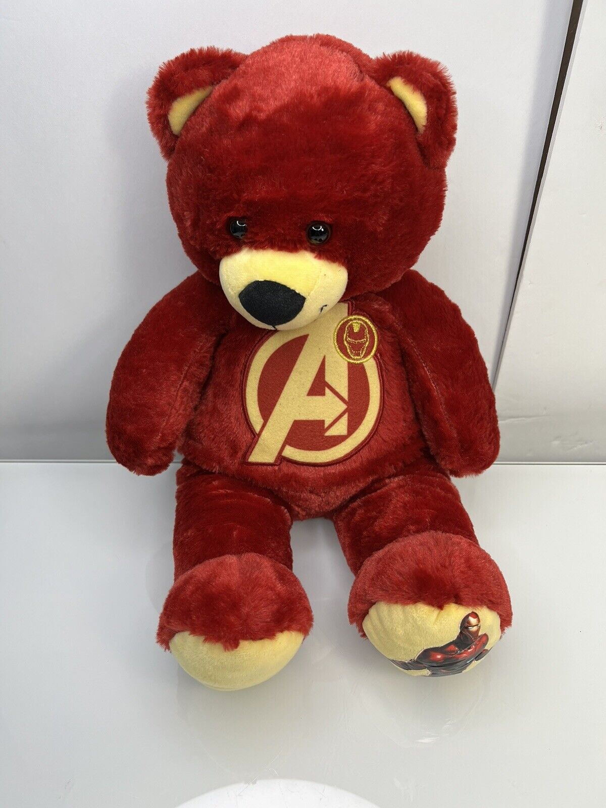 BAB Iron Man Bear 16" Plush Marvel Avengers Endgame Build A Bear Red