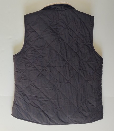 Love Tree Reversible Black Fleece Full Zip Quilted Vest Size Medium - Bild 4 von 8