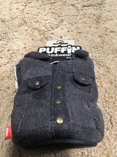PUFFIN Drinkwear Pewter Denim NWT Insulate Yours Cans With Pizzaz 12 Oz Coozie