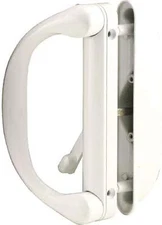 White Milgard Sliding Door Handle Set With Center Mounting Holes C1275