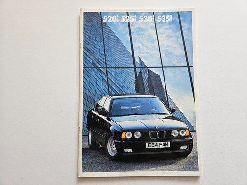 BMW 5ER E34 44 SEITEN VERKAUFSPROSPEKT 1988