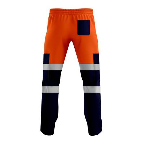 Hi Viz Vis Safety Work Fleece Trousers Jogging Bottoms Joggers Sweat Pants S-2XL - Picture 24 of 52