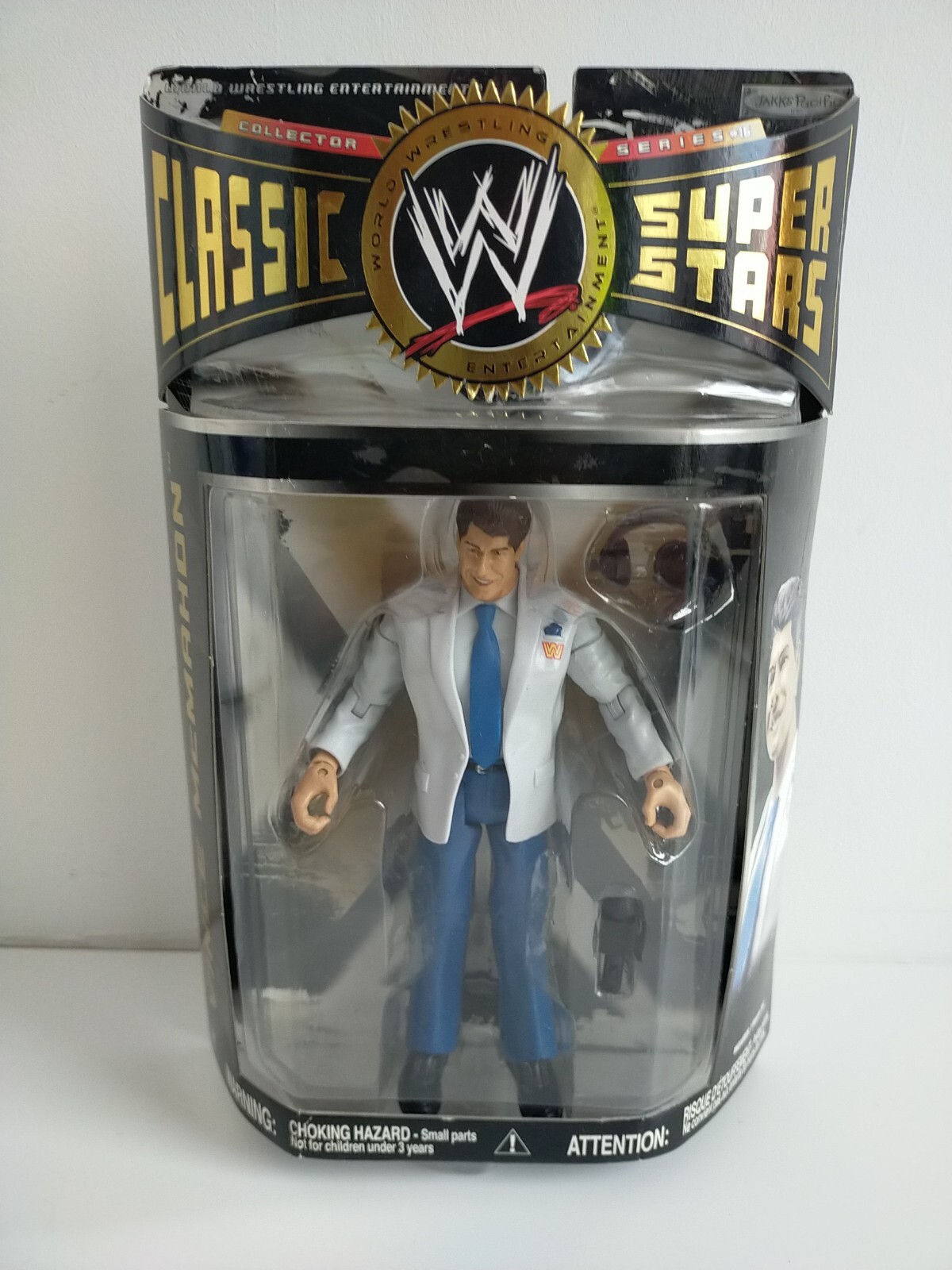 Vince McMahon Wrestling Figure Classic Superstars Collector Series 16 WWE WWF