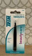    Trim-Beautycare Slant/Point Tip Tweezers 02580 Professional Stainless Steel