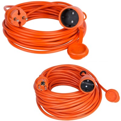 Verlängerungskabel Verlängerung Strom Kabel Garten ORANGE 20 meter