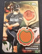 2024 Topps Holiday - Relics Gunnar Henderson #RC-GH (MEM) for sale 
