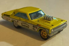 HOT WHEELS 1965 '65 DODGE CORONET MOONEYES Drag Car, 1/64, Real Riders, Premiums