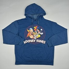 LOONEY TUNES Hoodie Sweatshirt Bugs Bunny Cartoon Women's Size Medium Pullover