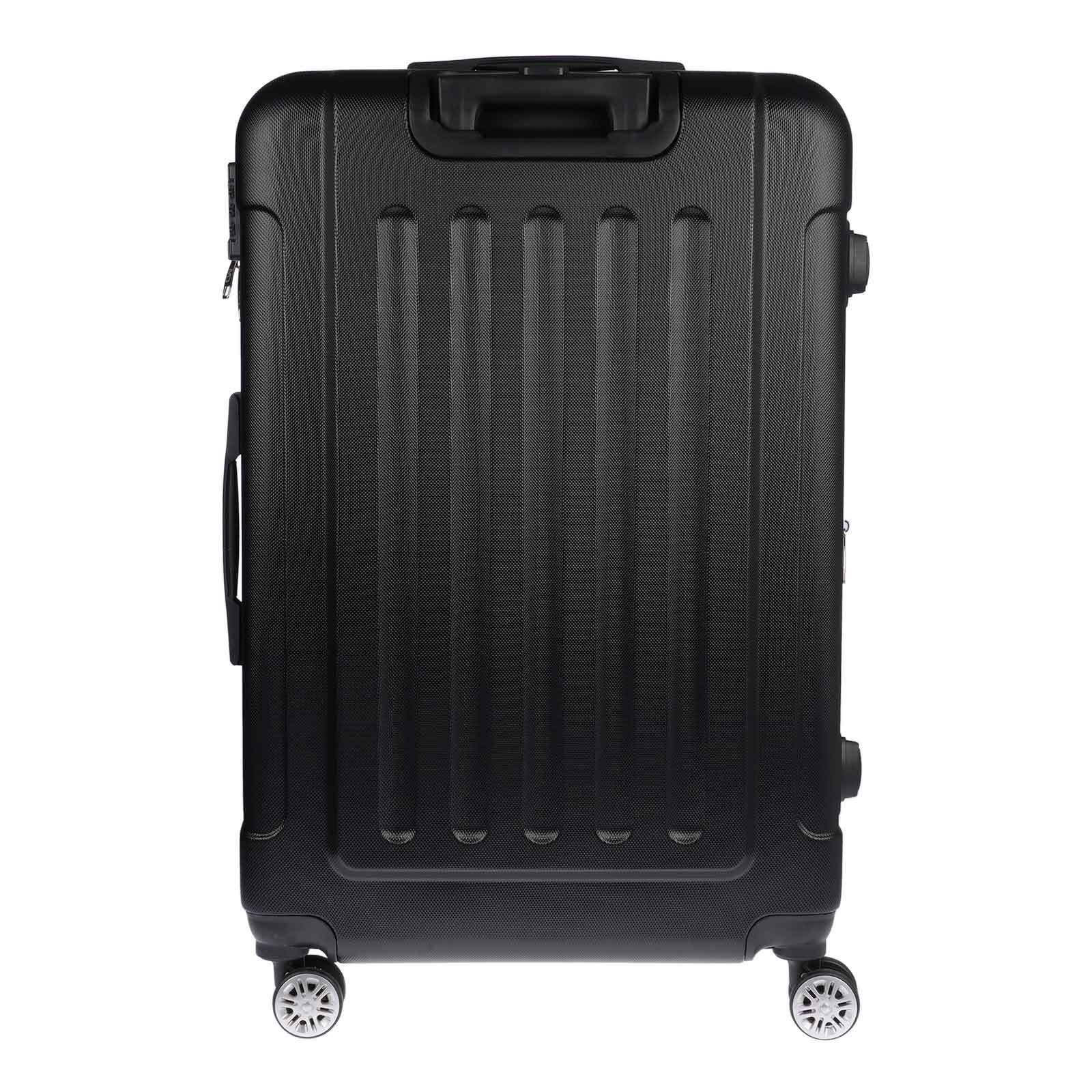 BERTOO ENM PP Reisekoffer 101L Schwarz - Leichter Hartschalenkoffer Für Langstrecken