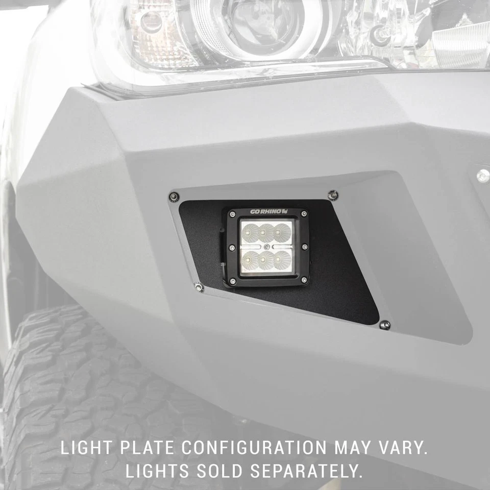 Go Rhino 241743T BR5.5/BR6/BR10.5/BR11 Light Plates (4x4 Surface Mount) - Image 3 of 4
