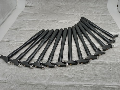 Set of 13 Texture Forming Hammers with Wooden Stand Forming Hammers Set - Picture 8 of 10