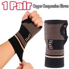 1Pair Compression Gloves Hand Wrist Brace Support for Pain Relief Carpal Tunnel