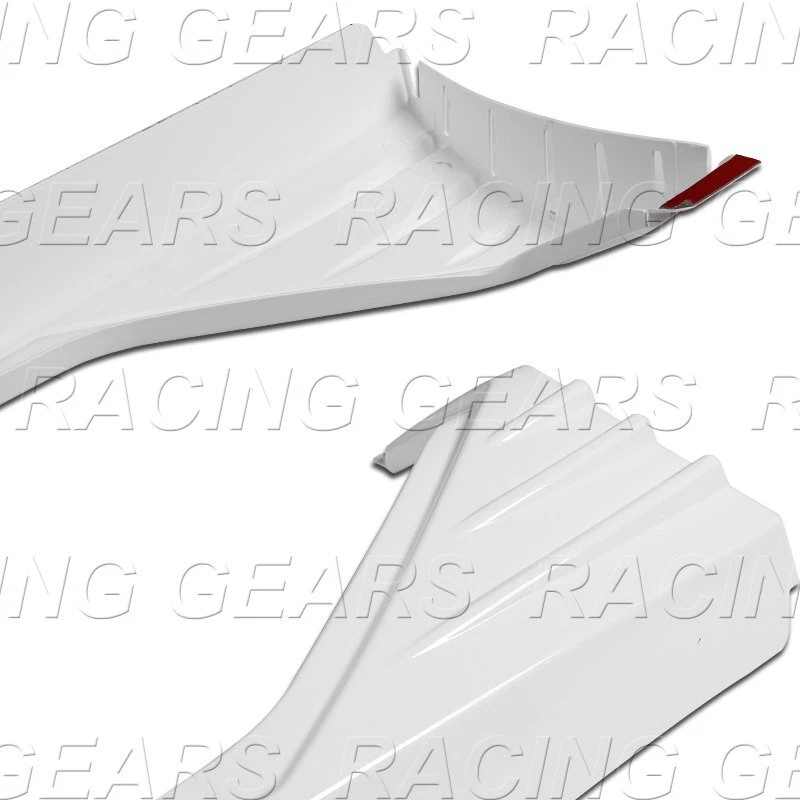 FALDA LATERAL BLANCA ESTILO MP 30.6" DIVISORES BASCULANTES ALAS WINGLET DIFUSOR CANARD Foto 4 de 4