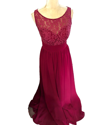 claret evening dresses Heart Lattice Ankle Gown – Purple