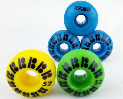 Vintage New Plan B Wheels Size 52 lot of 5 (3) colors