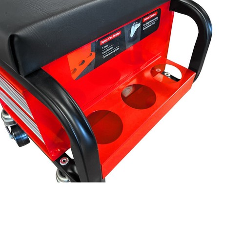 Mechanic Creeper Roller Work Seat Tool Box Stool Chest Trolley Drawers Garage - 第 5/5 張圖片