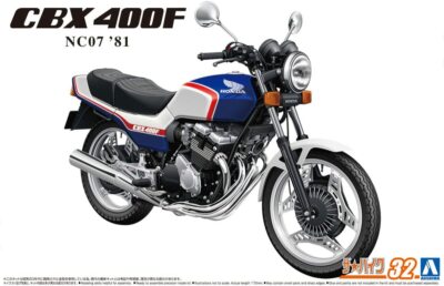 Aoshima 1/12 Honda CBX400F Pearl Blue / Pearl White from Japan