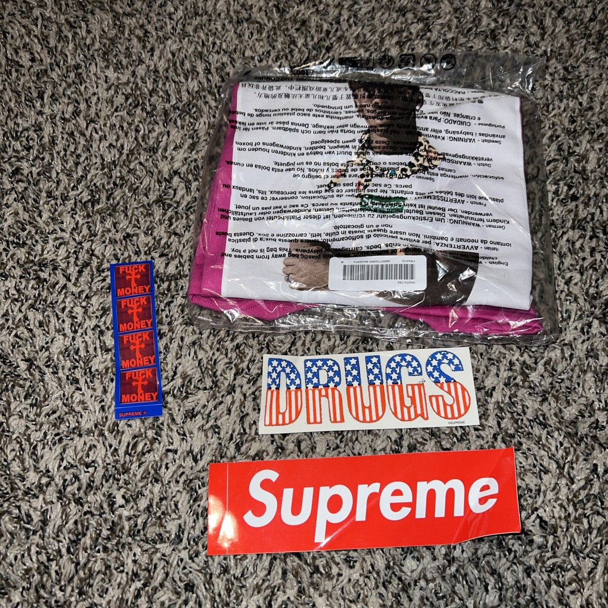 Supreme Tyler The Creator Photo Tee Magenta Pink FW24 Size M 
