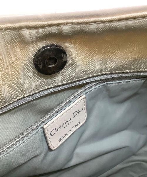 Dior Semi Shoulder Bag Hobo Bag Trotter Canvas White Handbag Dior Semi Shoulder Bag Hobo Bag Trotter Canvas White Handbag