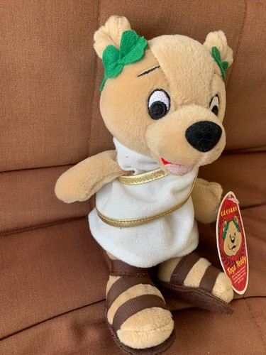 Caesars Palace Casino Toga Teddy Plush Stuffed Animal Bear Rome 7.5” W/TAGS - Picture 3 of 10