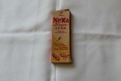 D4/ Vintage Fliegenfalle - Nexa Fliegen-Span - 10 Stück - Cela Ingelheim /S323