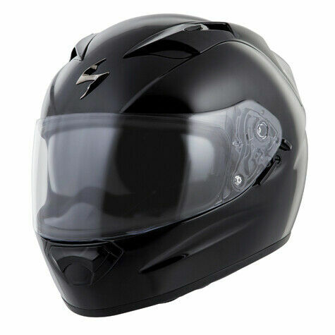 SCORPION SOLID BLACK EXO T1200 PREMIUM TOURING HELMET STREET BIKE CRUISER DOT XL - Picture 1 of 1