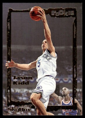 1994-95 SkyBox E-Motion Basketball Jason Kidd RC Dallas Mavericks #105 Card