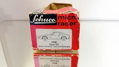 Schuco 1048 Micro Racer Opel GT Yellow Automatic Racer in Box | eBay