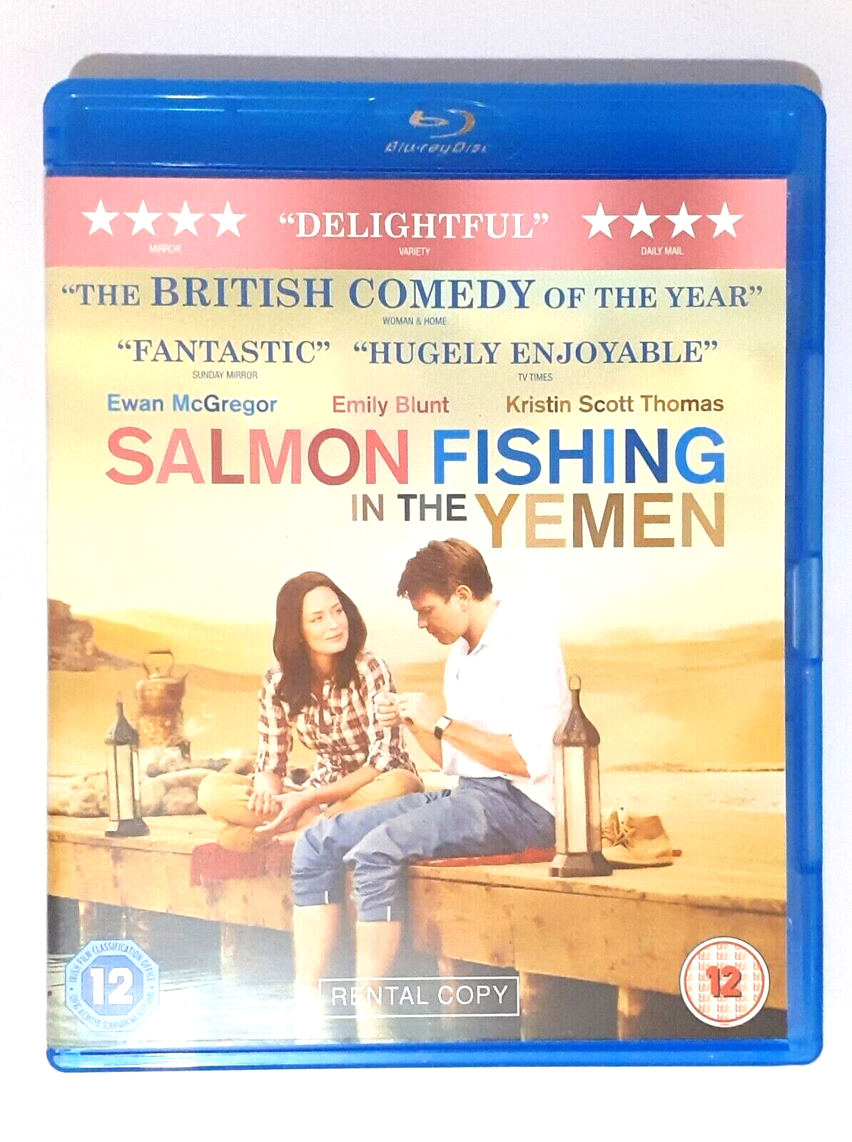 Salmon Fishing in the Yemen BLU RAY Starring Ewan Mcgregor Rental Version