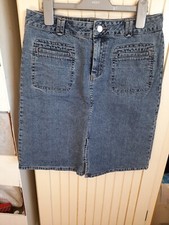 2x Skirts, Designer At Debenhams Denim John Rocha & Dorothy Perkins Khaki...