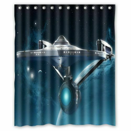 Personalized Custom Star Trek Waterproof Fabric Shower Curtain 60x72