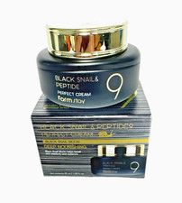 FARMSTAY BLACK SNAIL&PEPTIDE 9 PERFECT CREAM DEEP NOURISHING 1.85FLOZ KOREAN