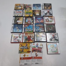 Lot of Various EMPTY Video Game Cases Boxes Nintendo 3DS DS Manuals Mario Zelda