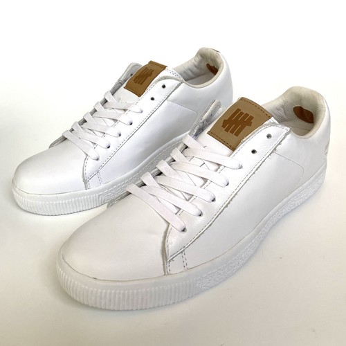 PUMA Clyde Mens Size 9.5 White Lace-Up Sneakers Casual Athletic Shoes - Picture 4 of 18