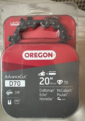 NEW OREGON ADVANCECUT CHAINSAW CHAIN D70 20” 3/8” .050 70 LINK | eBay