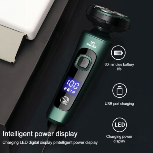 Herren Rasierer Elektrisch Rasierapparat Elektrorasierer Akku Rasierer mit LCD - Bild 4 von 12