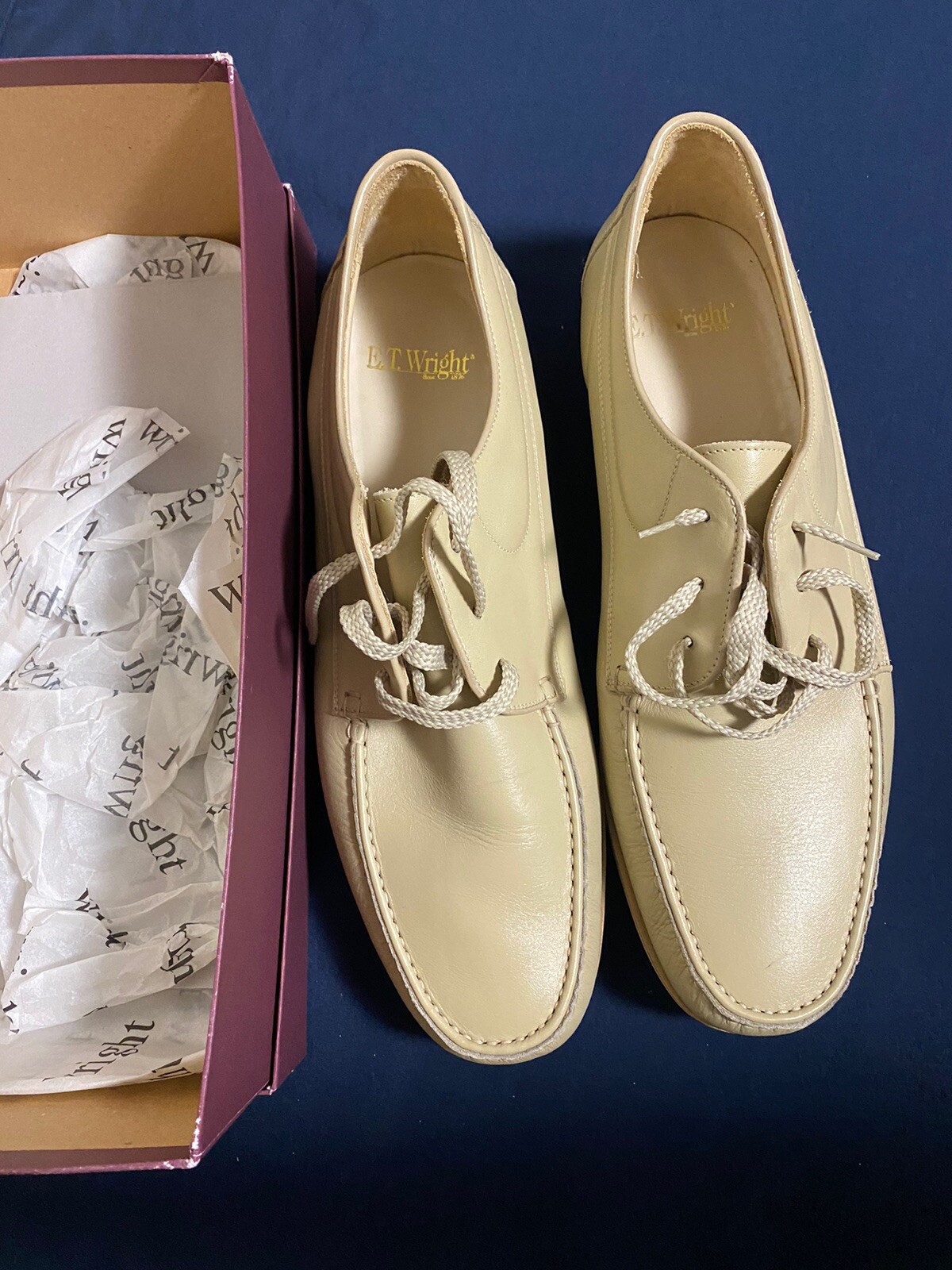 E. T. Wright Palermo Bone Leather Walker Shoes - … - image 1