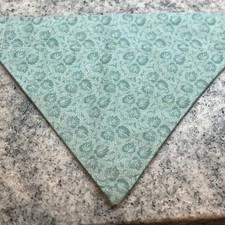 Reversible Neckerchief Dog Bandana Neckwear Handmade-S/M 9.5  x7.5  