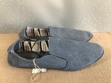 BNWT Teenage Boys Mens Sz 6 Rivers Blue Slip On Style Casual Shoes