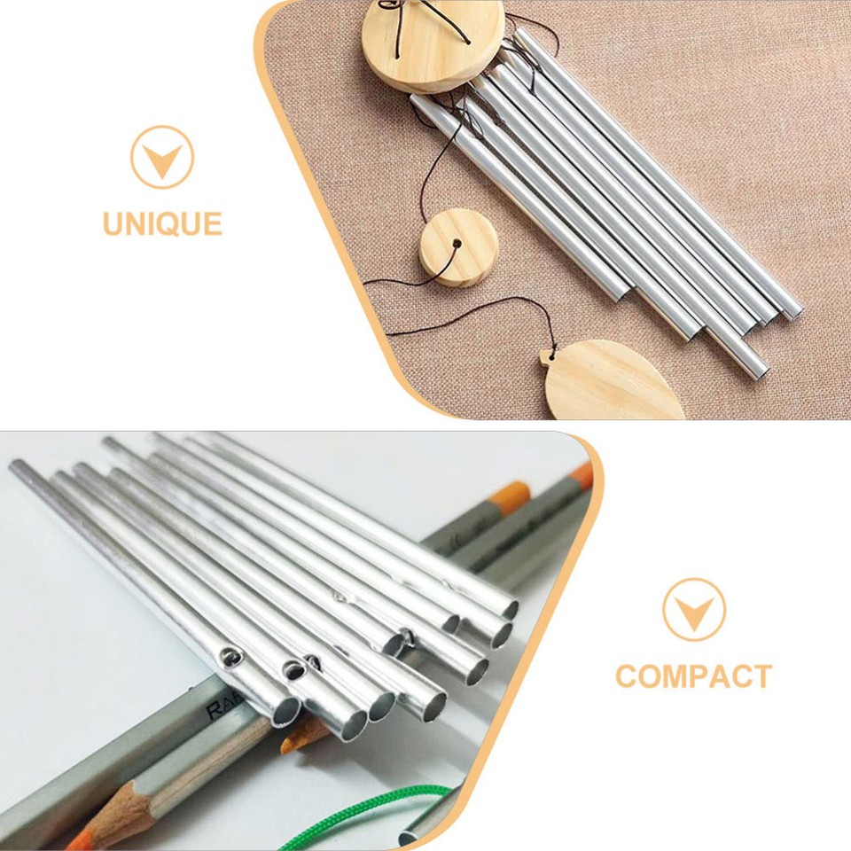 12Pcs Wind Chime Empty Tubes Wind Chime Parts Colored Wind Chime Wind