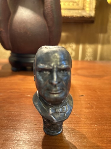 Vintage Antique 1896 McKinley Presidential Campaign Swagger Walking Stick Pommel - Picture 10 of 11