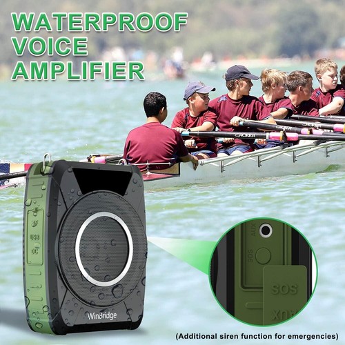 Bluetooth 5.0 Voice Amplifier with Wireless Mic Headset, Waterproof Personal Mic - Picture 6 of 9