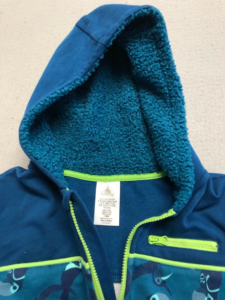 Sudadera Encanto Juvenil Niño Pequeña 5-6 Azul Disney Animal Regalo Cremallera Sudadera con Capucha Foto 3 de 4