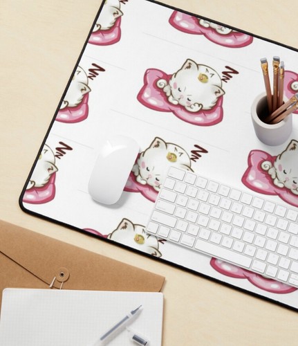 Complete Mouse Pad Non-Slip Gaming Desk Office Laptop desk Mat kittyPrincess cat - Picture 53 of 132
