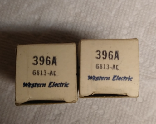 Lot of 2 Radio Tubes 5670, 396A Western Electric 6813 6826
