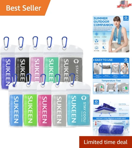 Revolutionizing Reusable Cooling Towels - Set of 10 for Sport and Therapy